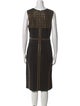 Tamara Mellon Square Neckline Midi Length Dress
