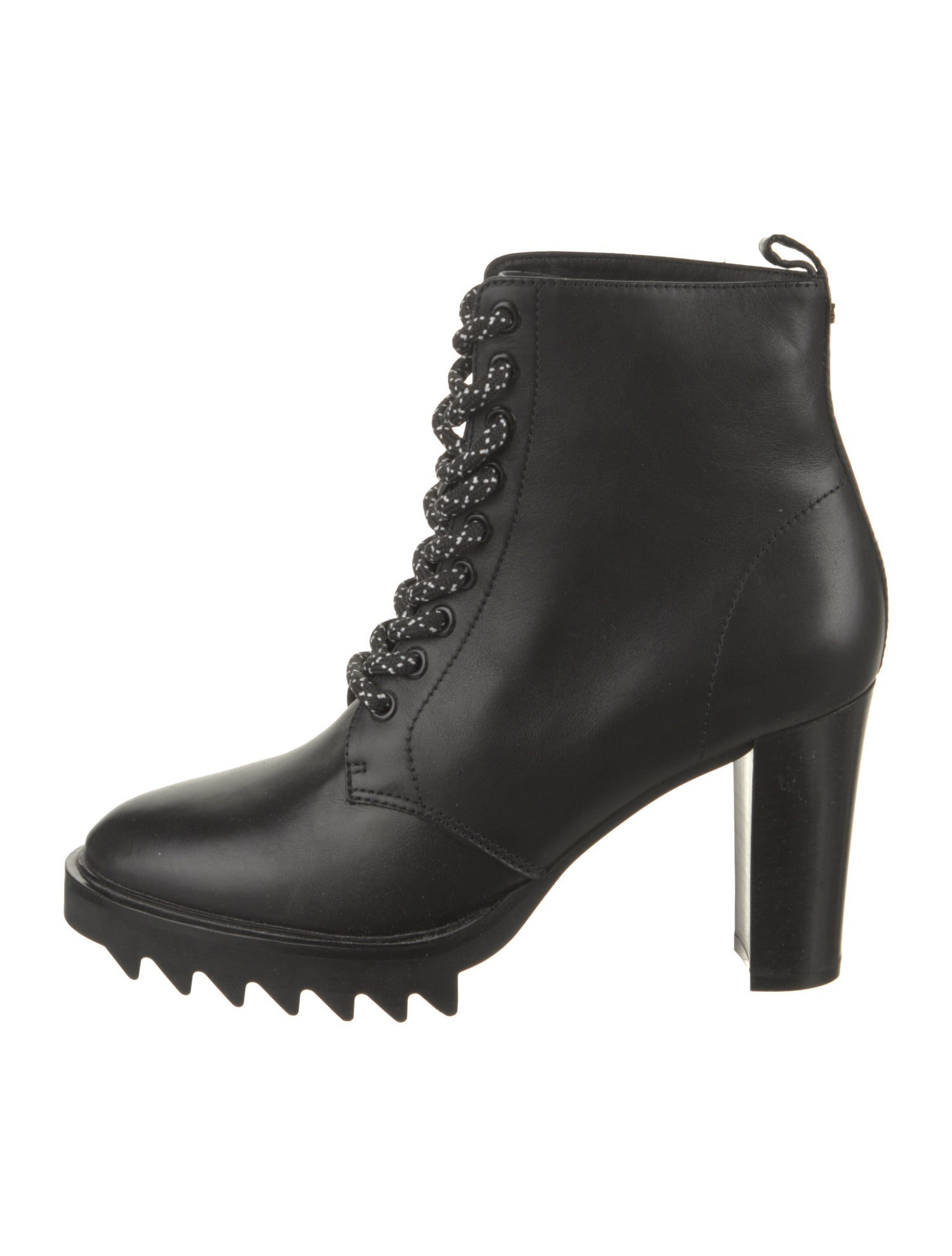 Tamara Mellon Leather Lace-Up Boots