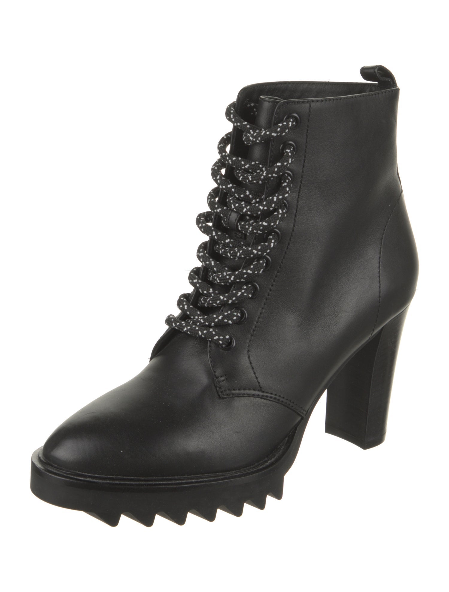 Tamara Mellon Leather Lace-Up Boots