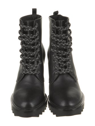 Tamara Mellon Leather Lace-Up Boots