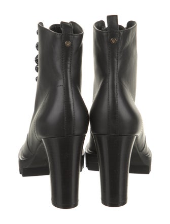 Tamara Mellon Leather Lace-Up Boots