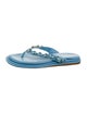 Tamara Mellon Leather Flip Flops