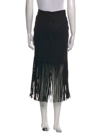Tamara Mellon Suede Midi Length Skirt