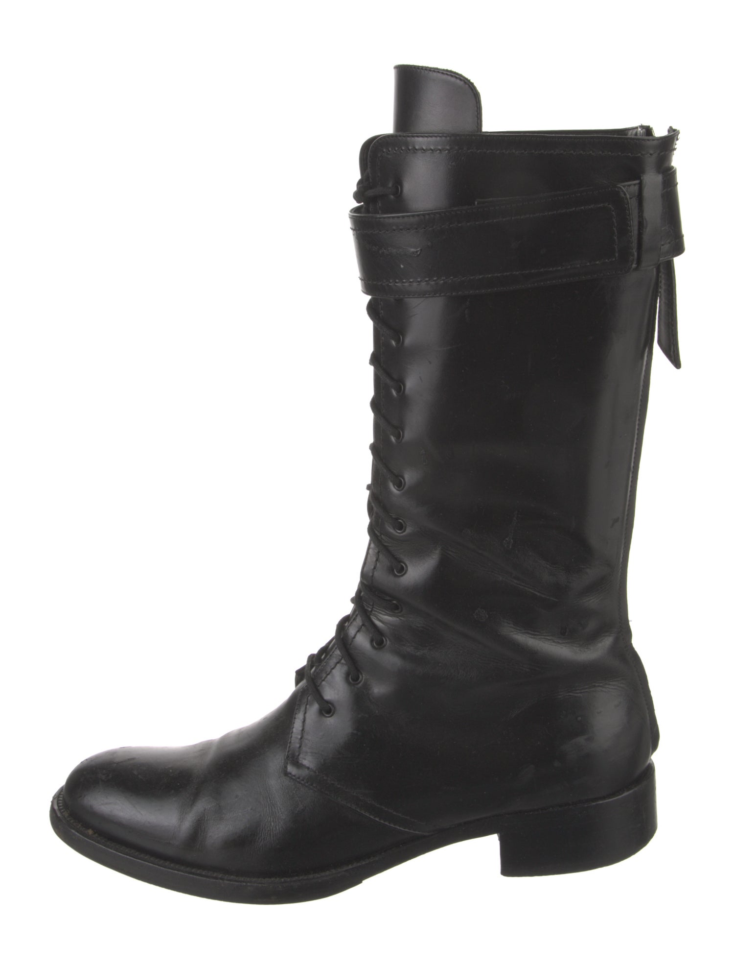 Tamara Mellon Leather Combat Boots