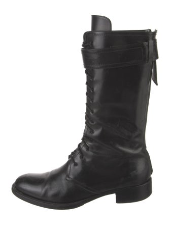 Tamara Mellon Leather Combat Boots