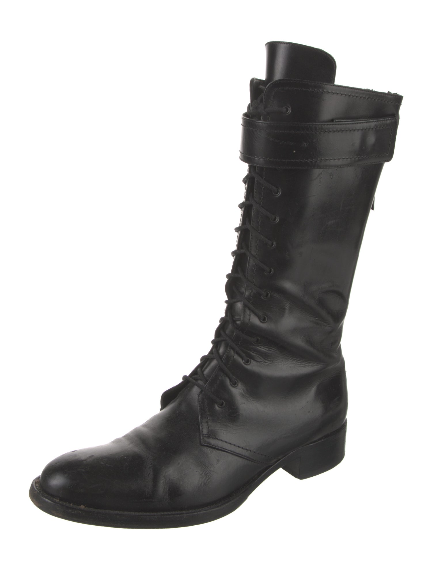 Tamara Mellon Leather Combat Boots