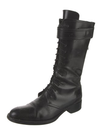Tamara Mellon Leather Combat Boots