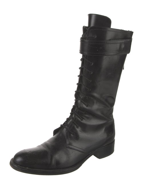 Tamara Mellon Leather Combat Boots