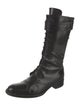 Tamara Mellon Leather Combat Boots