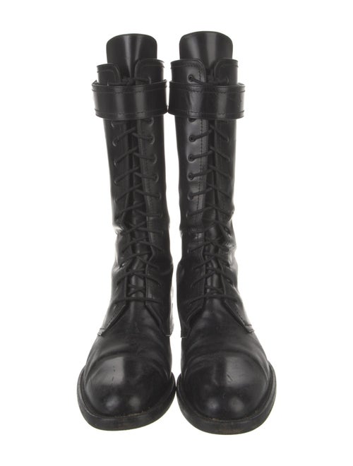 Tamara Mellon Leather Combat Boots