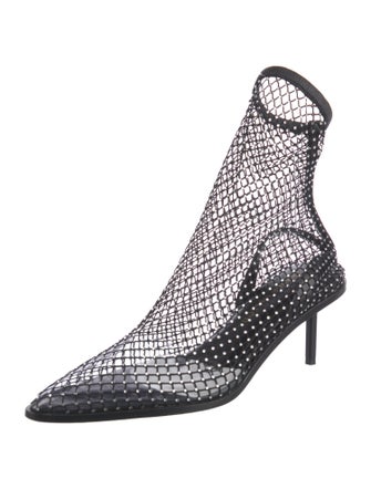 Tamara Mellon Mesh Crystal Embellishments Pumps