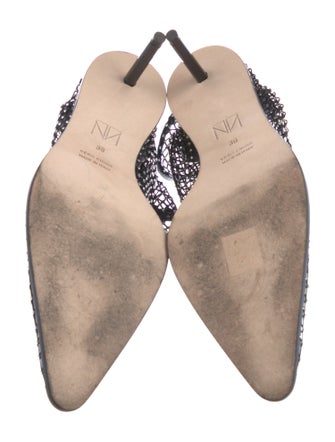 Tamara Mellon Mesh Crystal Embellishments Pumps