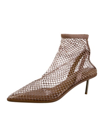 Tamara Mellon Mesh Crystal Embellishments Pumps