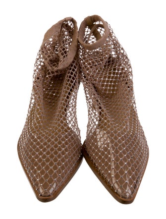 Tamara Mellon Mesh Crystal Embellishments Pumps