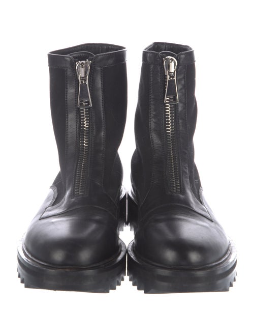 Tamara Mellon Leather Leather Trim Embellishment Combat Boots