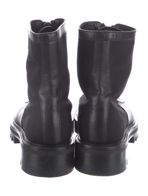 Tamara Mellon Leather Leather Trim Embellishment Combat Boots