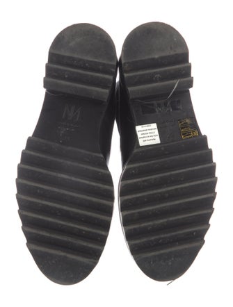 Tamara Mellon Leather Leather Trim Embellishment Combat Boots