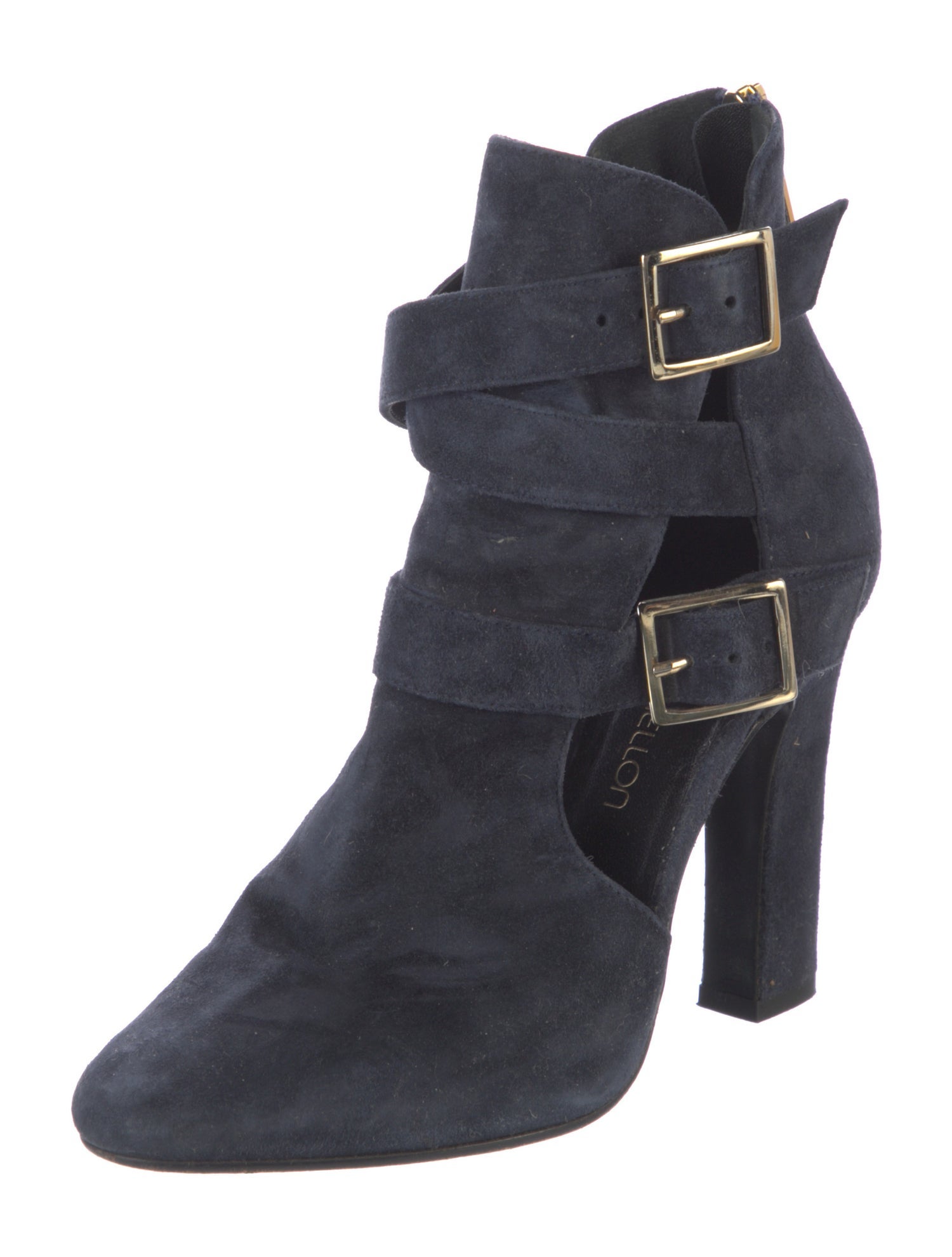 Tamara Mellon Suede Cutout Accent Pumps