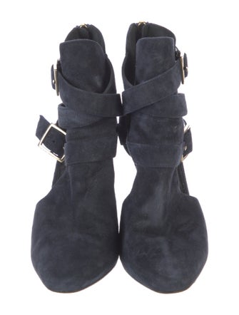 Tamara Mellon Suede Cutout Accent Pumps