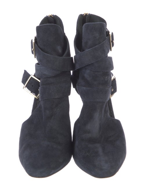 Tamara Mellon Suede Cutout Accent Pumps