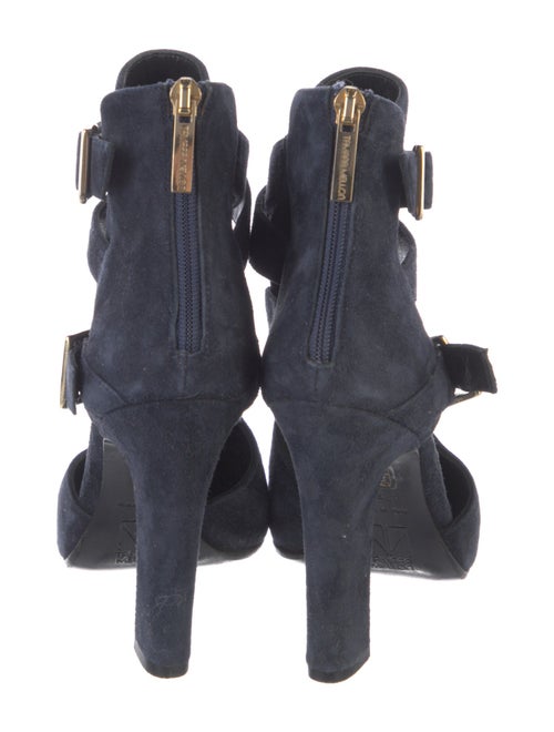 Tamara Mellon Suede Cutout Accent Pumps