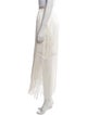Tamara Mellon Fringe Trim Accent Midi Length Skirt