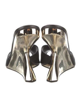 Tamara Mellon Leather Slides