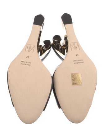 Tamara Mellon Leather Slides