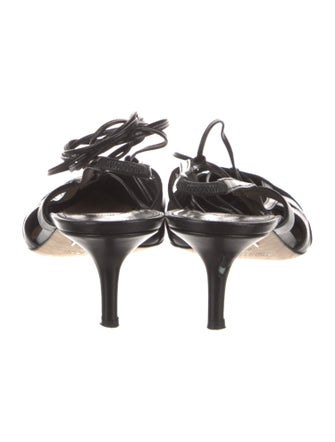 Tamara Mellon Leather Slingback Pumps