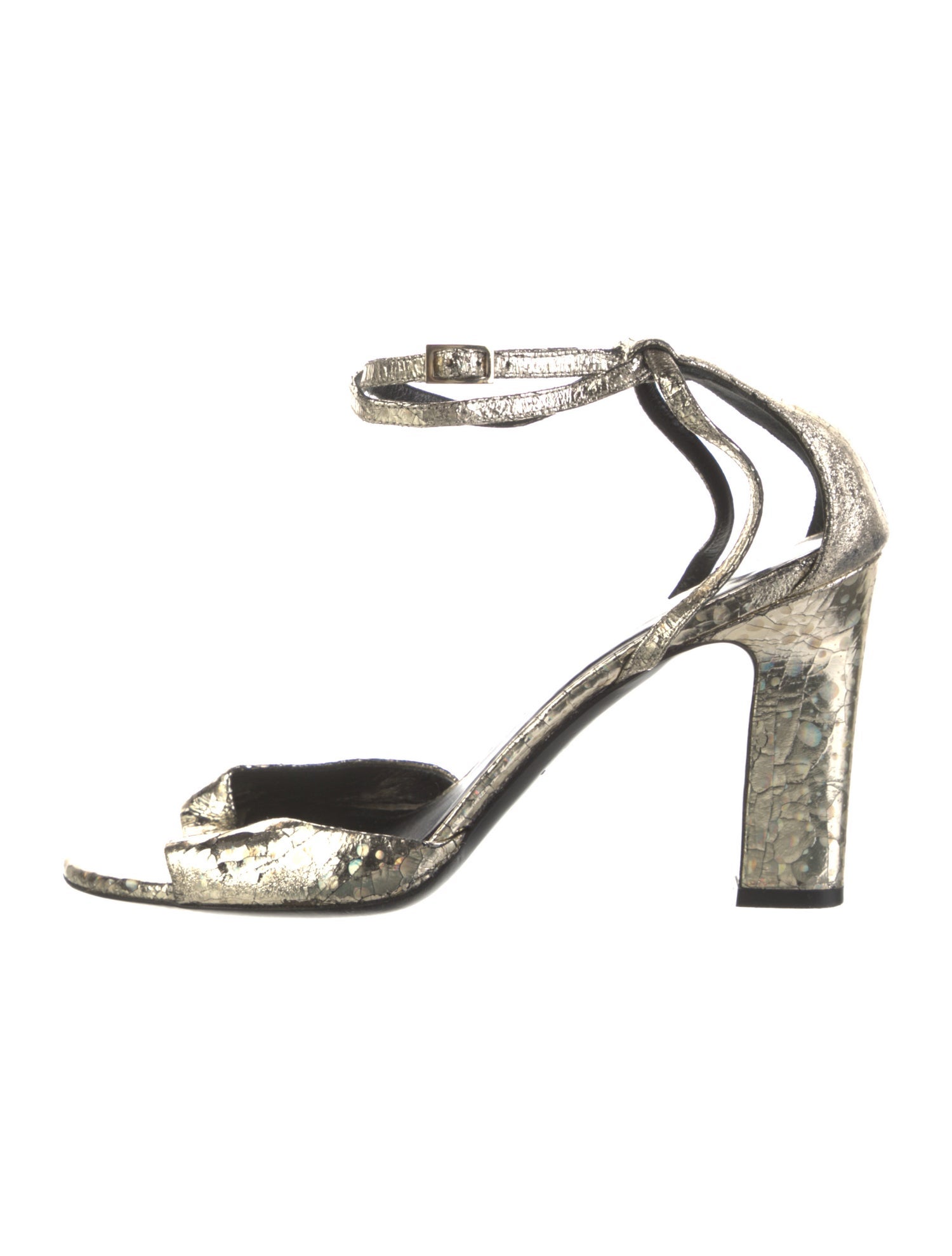 Tamara Mellon Leather Animal Print Sandals