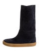 Tamara Mellon Suede Colorblock Pattern Boots