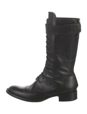 Tamara Mellon Leather Combat Boots