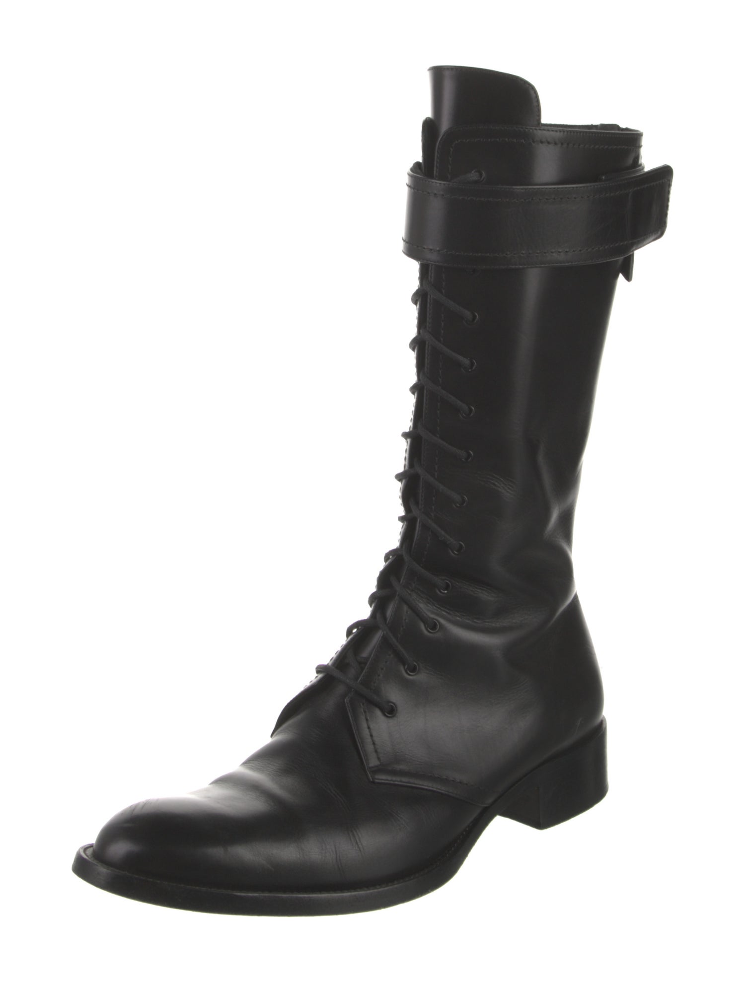 Tamara Mellon Leather Combat Boots