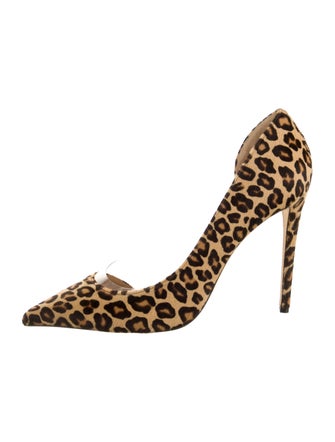 Tamara Mellon Ponyhair Animal Print D'Orsay Pumps
