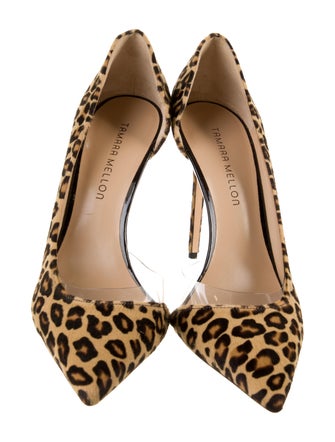 Tamara Mellon Ponyhair Animal Print D'Orsay Pumps