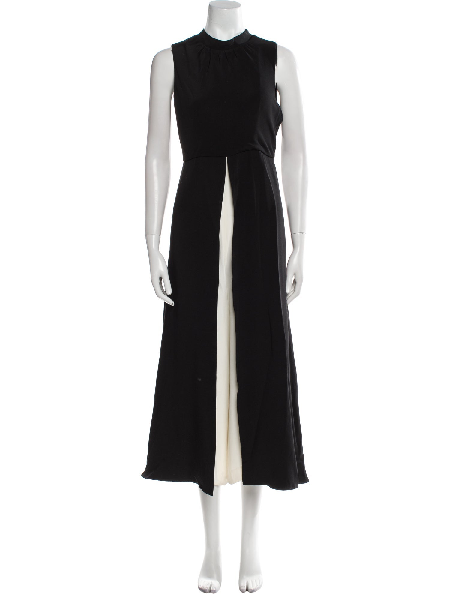 Tamara Mellon Silk Mock Neck Jumpsuit w/ Tags