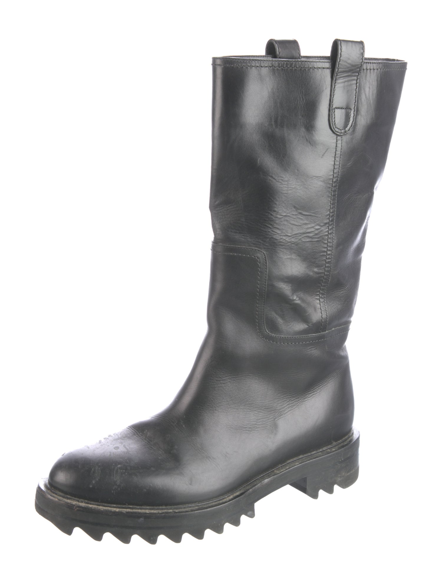Tamara Mellon Leather Rain Boots