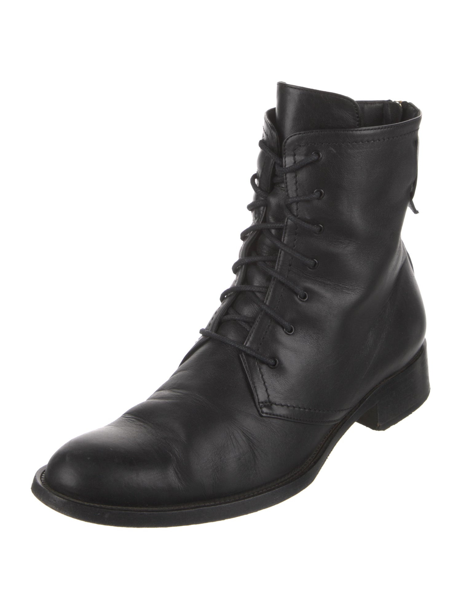 Tamara Mellon Leather Combat Boots