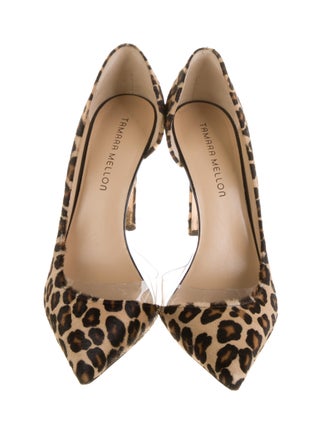 Tamara Mellon Ponyhair Animal Print D'Orsay Pumps