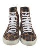 Tamara Mellon Suede Animal Print Sneakers