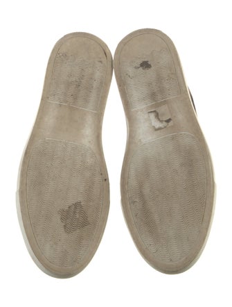 Tamara Mellon Suede Animal Print Sneakers