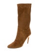 Tamara Mellon Suede Lasercut Accents Boots