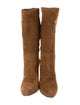 Tamara Mellon Suede Lasercut Accents Boots