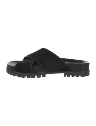 Tamara Mellon Leather Slides