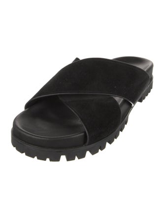 Tamara Mellon Leather Slides
