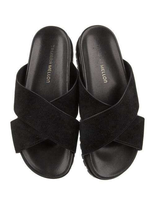 Tamara Mellon Leather Slides