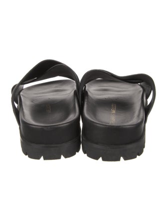 Tamara Mellon Leather Slides