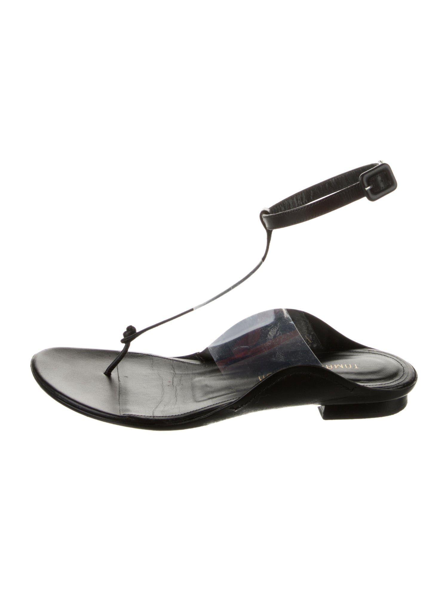Tamara Mellon Leather T-Strap Sandals