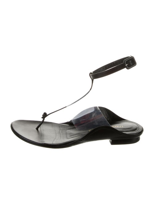 Tamara Mellon Leather T-Strap Sandals