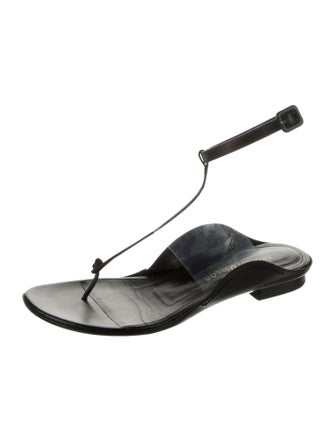 Tamara Mellon Leather T-Strap Sandals
